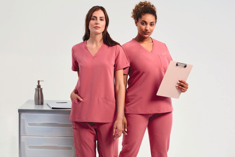NN310 - Stretch tuniek met korte mouwen voor dames