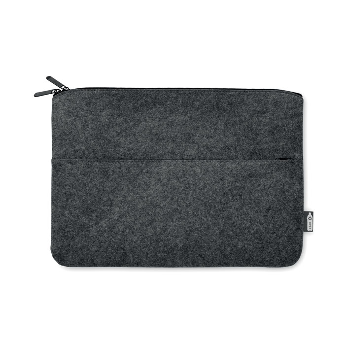 TOPLO - RPET vilten laptoptas - Steengrijs