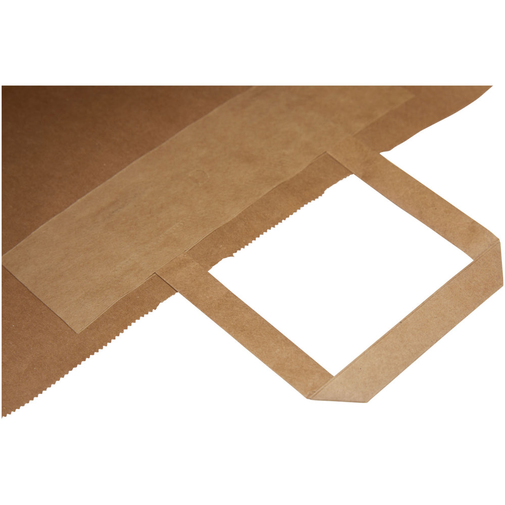 Papieren tas 80-90 g/m2 gemaakt van kraftpapier met platte handgrepen - 32 x 12 x 40 cm