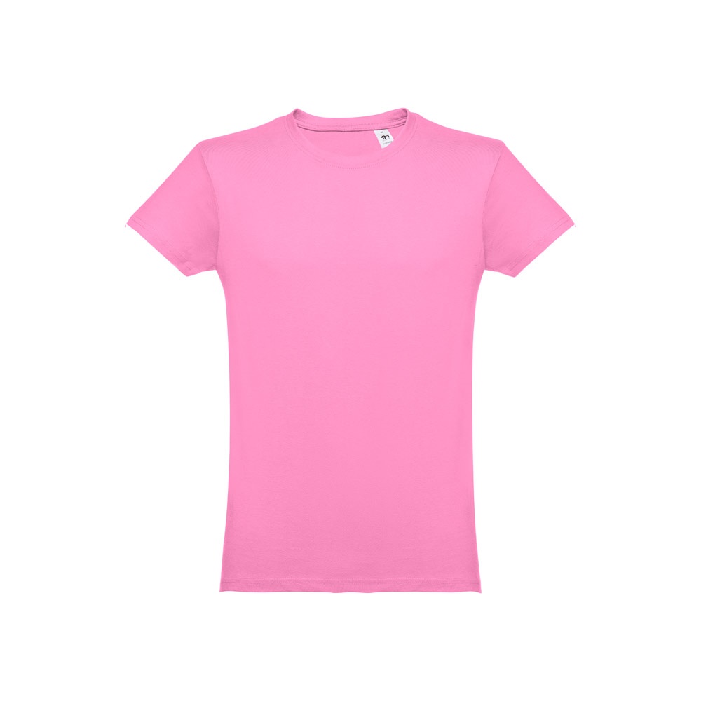 THC LUANDA. Heren-T-shirt in tubekatoen - Licht roze