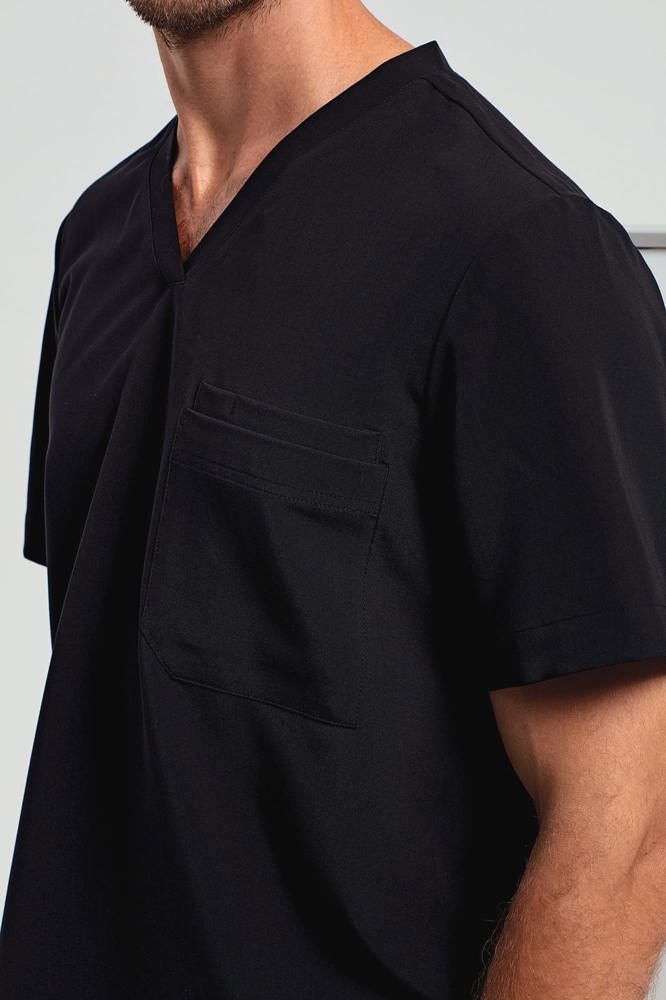 NN200 - Stretch tuniek met korte mouwen voor heren