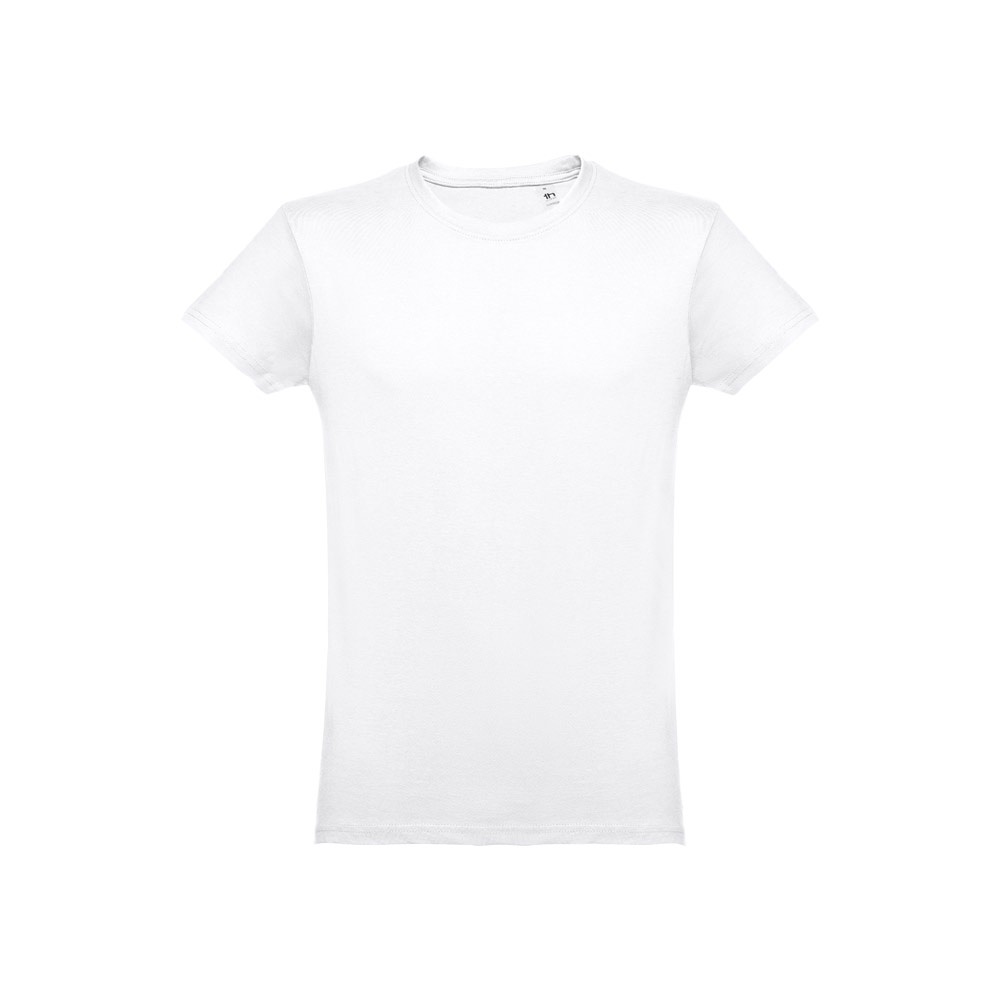 THC LUANDA WH. Heren-T-shirt in tubekatoen. Witte kleur - Wit