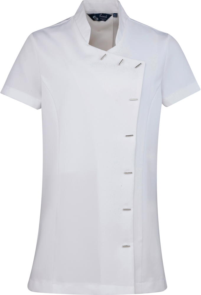 PR682 - 'Orchid' Beauty and Spa Tunic - White