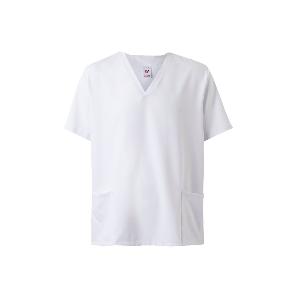 VL FLORA. Tuniek met korte mouwen (140 g/m²) gemaakt van 100% microvezel - Wit