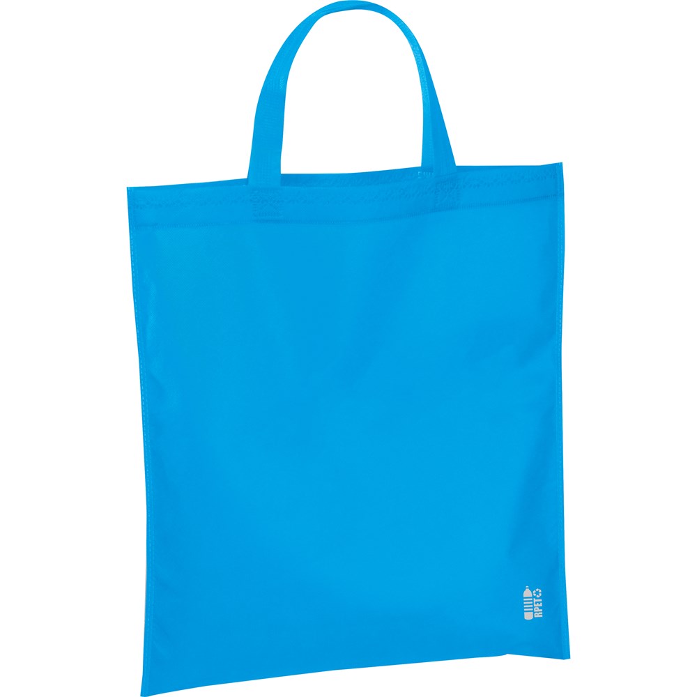 Gerecycled Non Woven boodschappentas - Lichtblauw