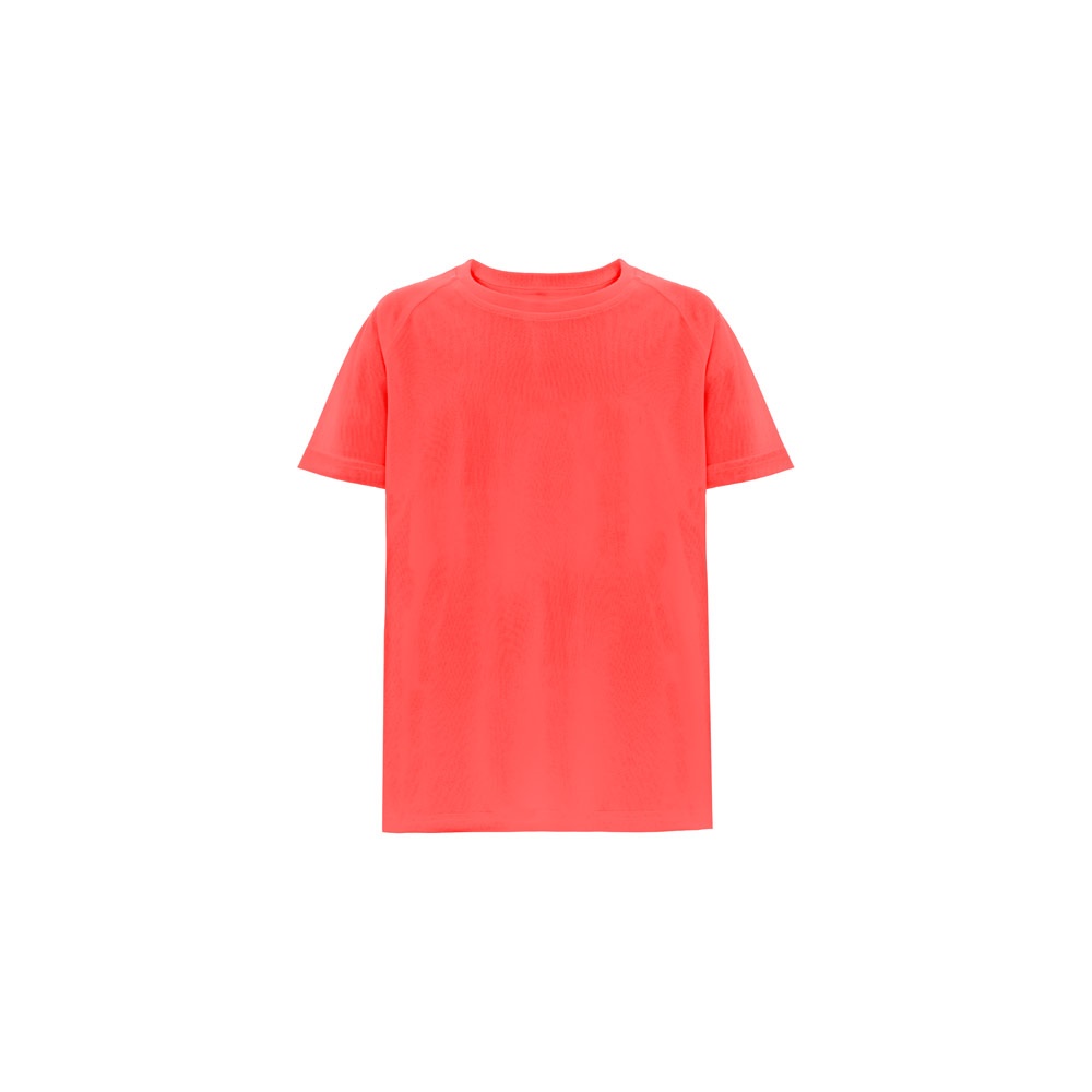 THC MOVE KIDS. Technisch T-shirt met korte mouwen in polyester voor kinderen - Donkeroranje