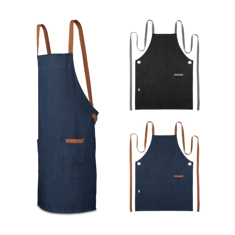 CARDAMOM. Schort van katoen (80% gerecycled) en polyester (20% gerecycled) (220 g/m²)