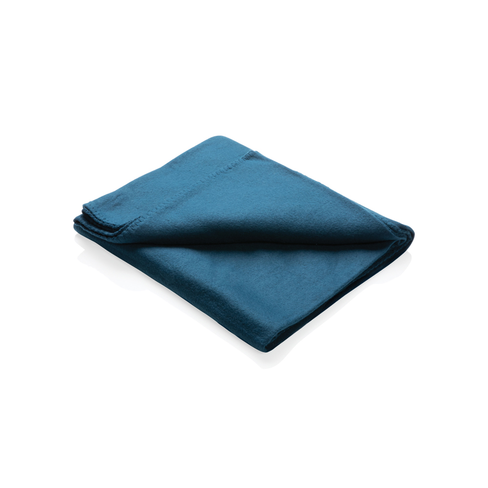 Fleecedeken in etui - donkerblauw (± PMS 539)