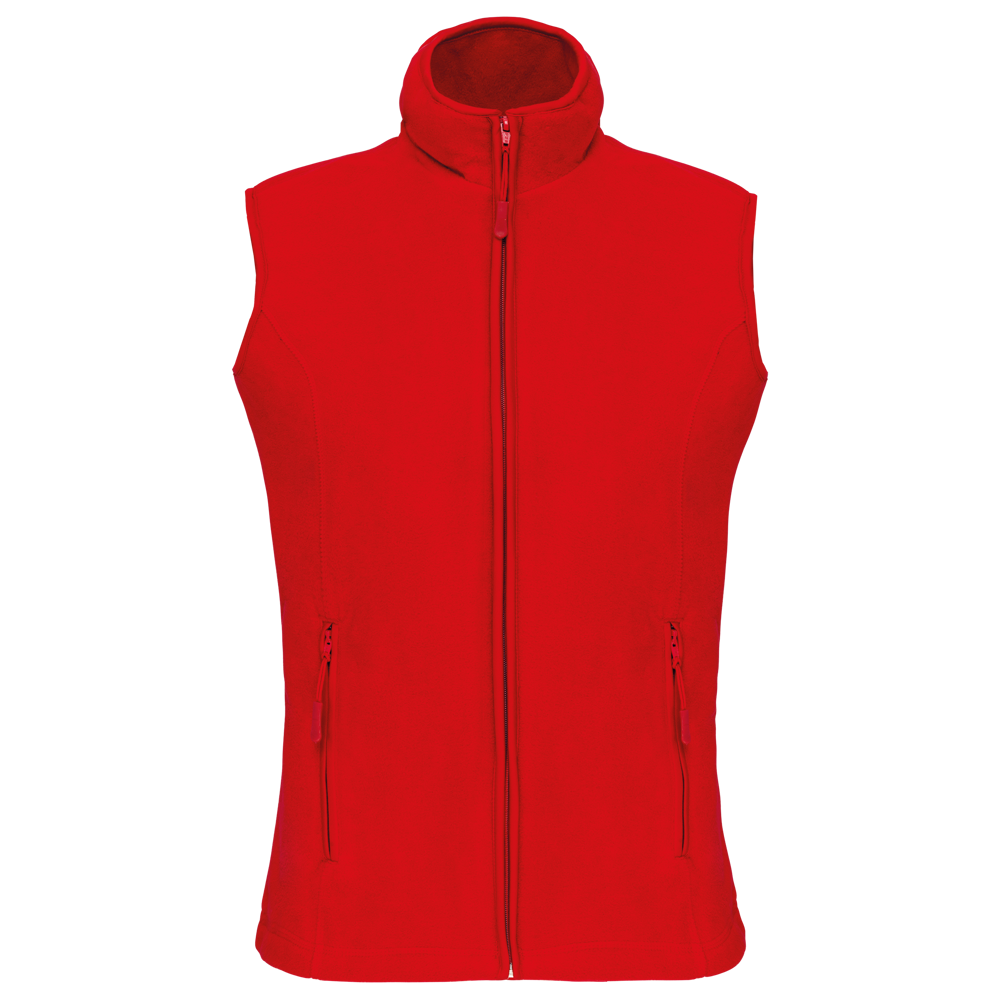 - Bodywarmer van microfleece dames - red