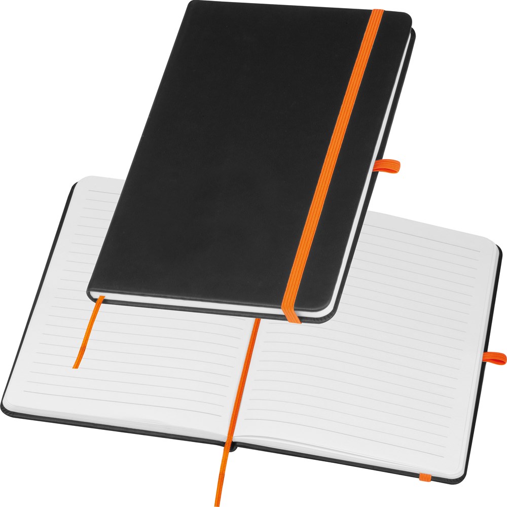 A5 Notitieboekje met gekleurde gravure - Oranje