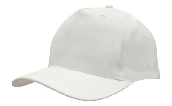 Ademende Poly Twill - 5 Paneel pet (4011) - Wit