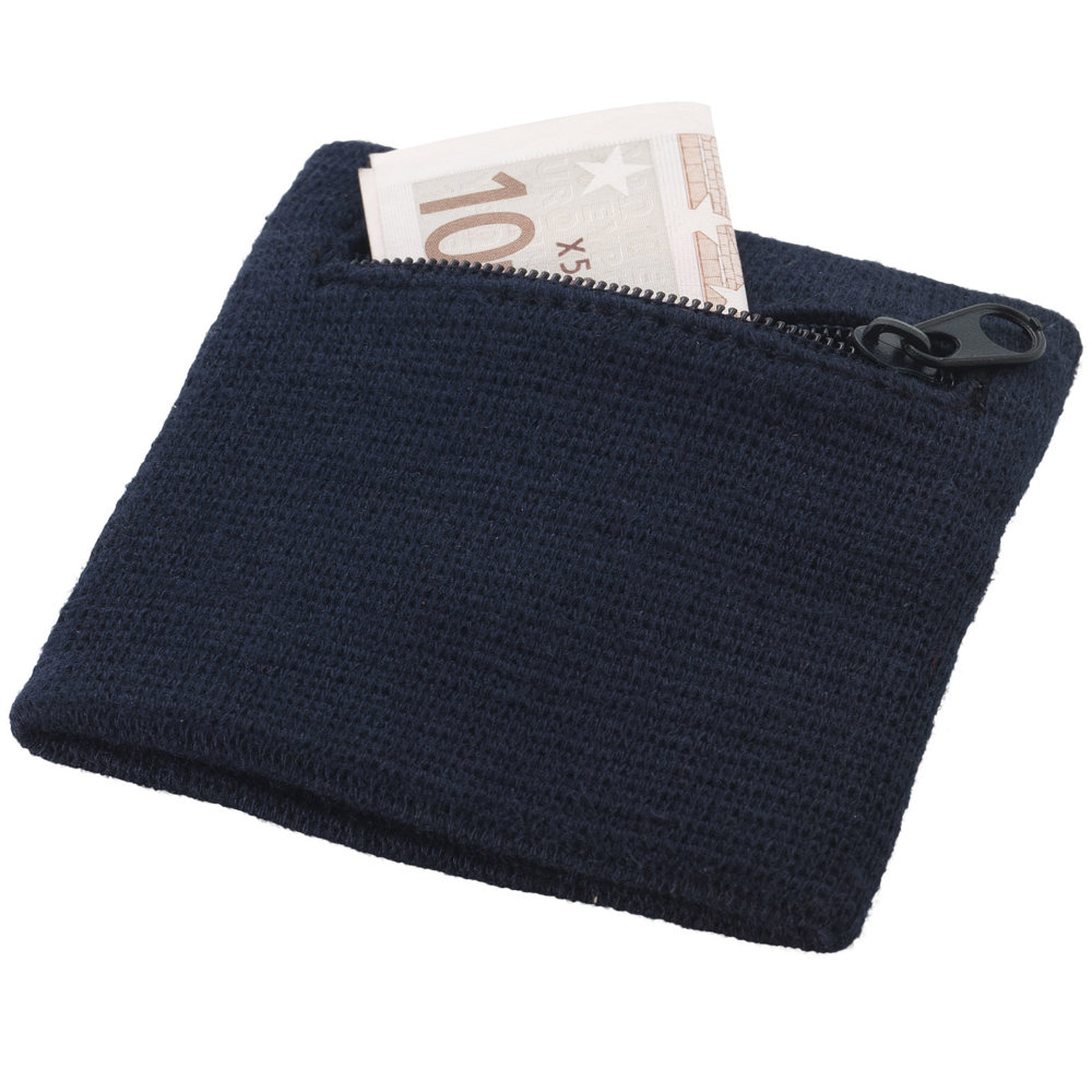 Brisky zweetbandje met rits - Marineblauw