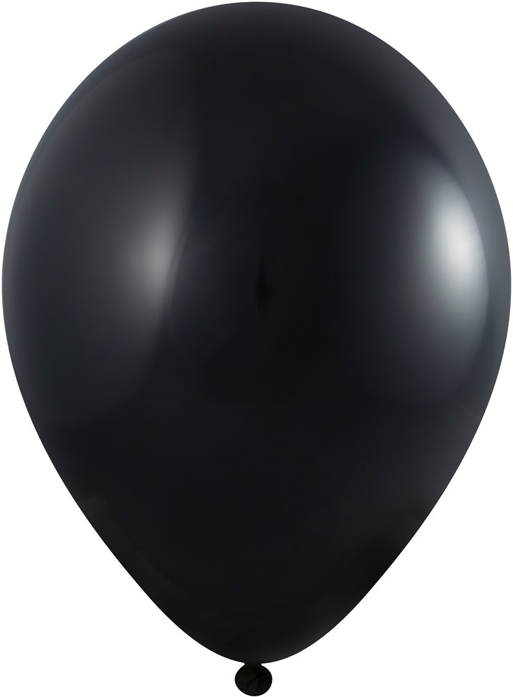 Ballonnen onbedrukt 85/95 cm - Ø 33 cm - 11 inch - Zwart (1199) Pastel