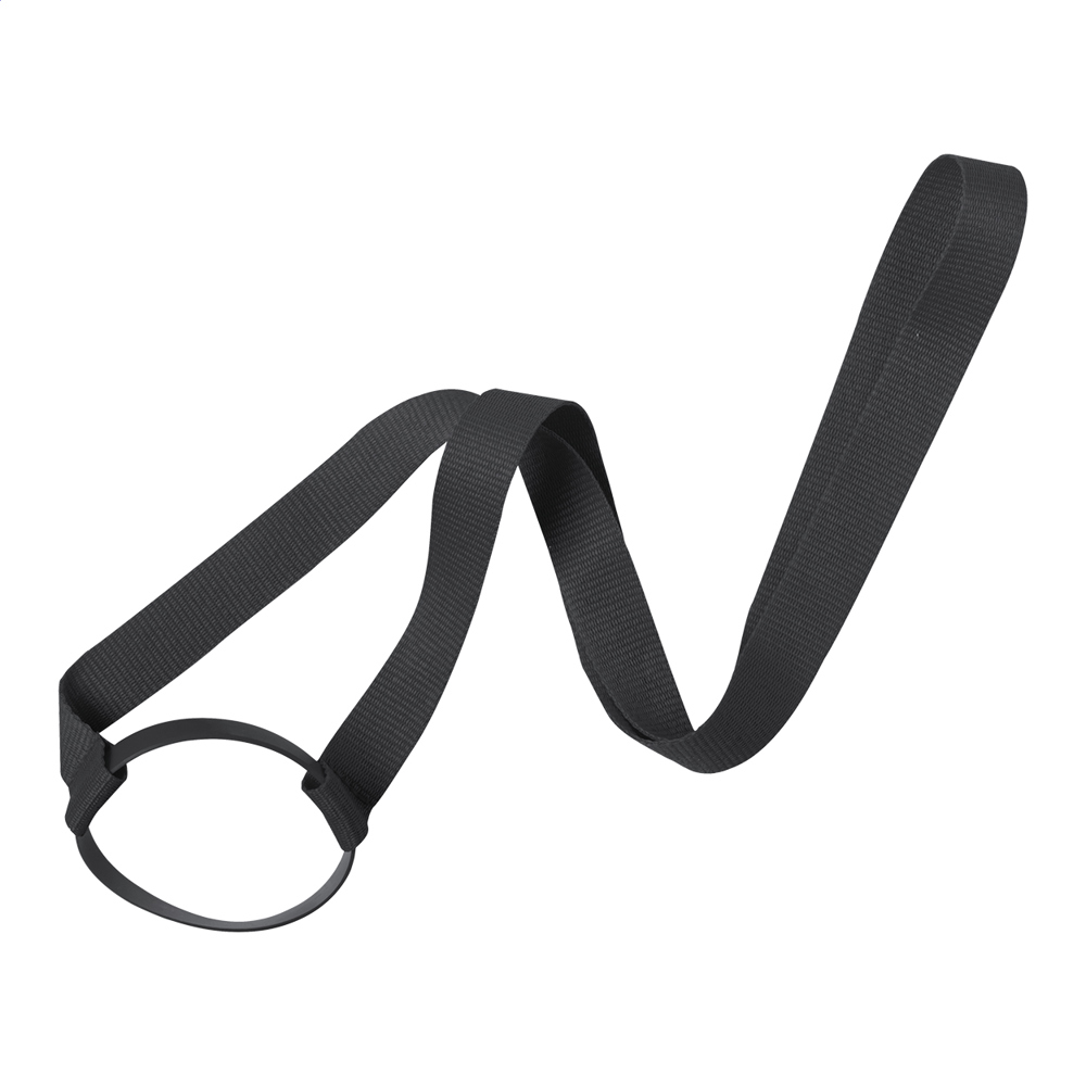 Lancup - drink houder lanyard - Zwart