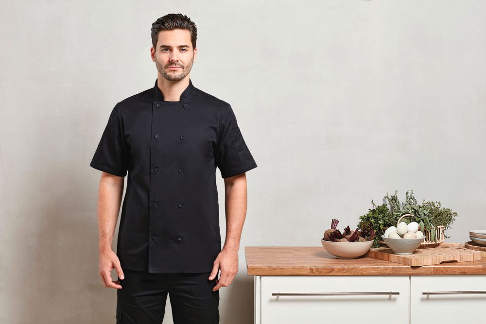 PR656 - Short Sleeve Chefs Jacket