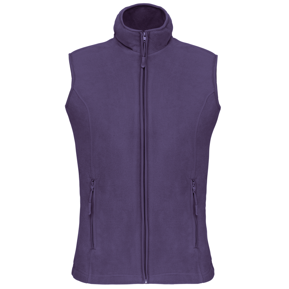 - Bodywarmer van microfleece dames - purple