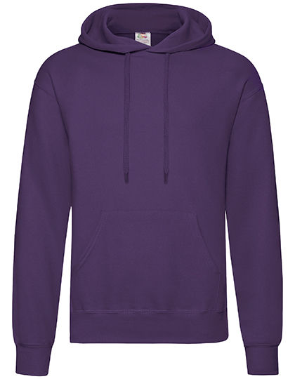 Fruit of the Loom - Classic Hooded Sweat - Purple