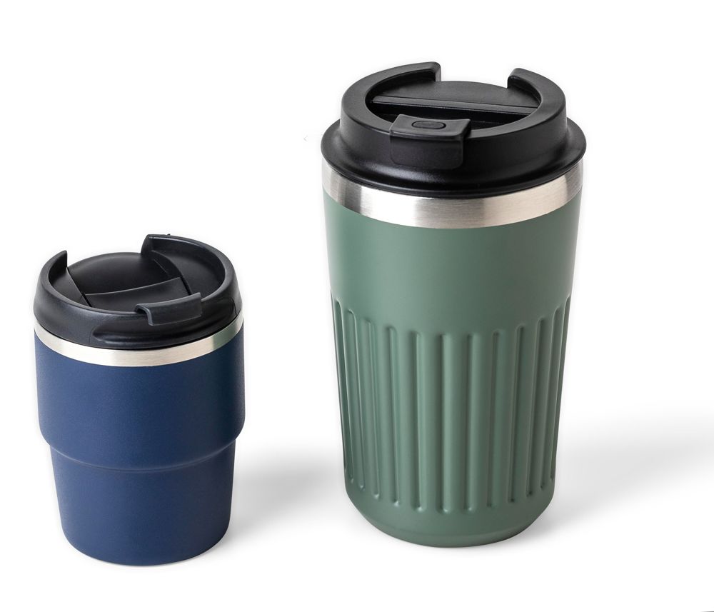 ?Gerecycled roestvrijstalen dubbelwandige drinkbeker (175 ml) Oli