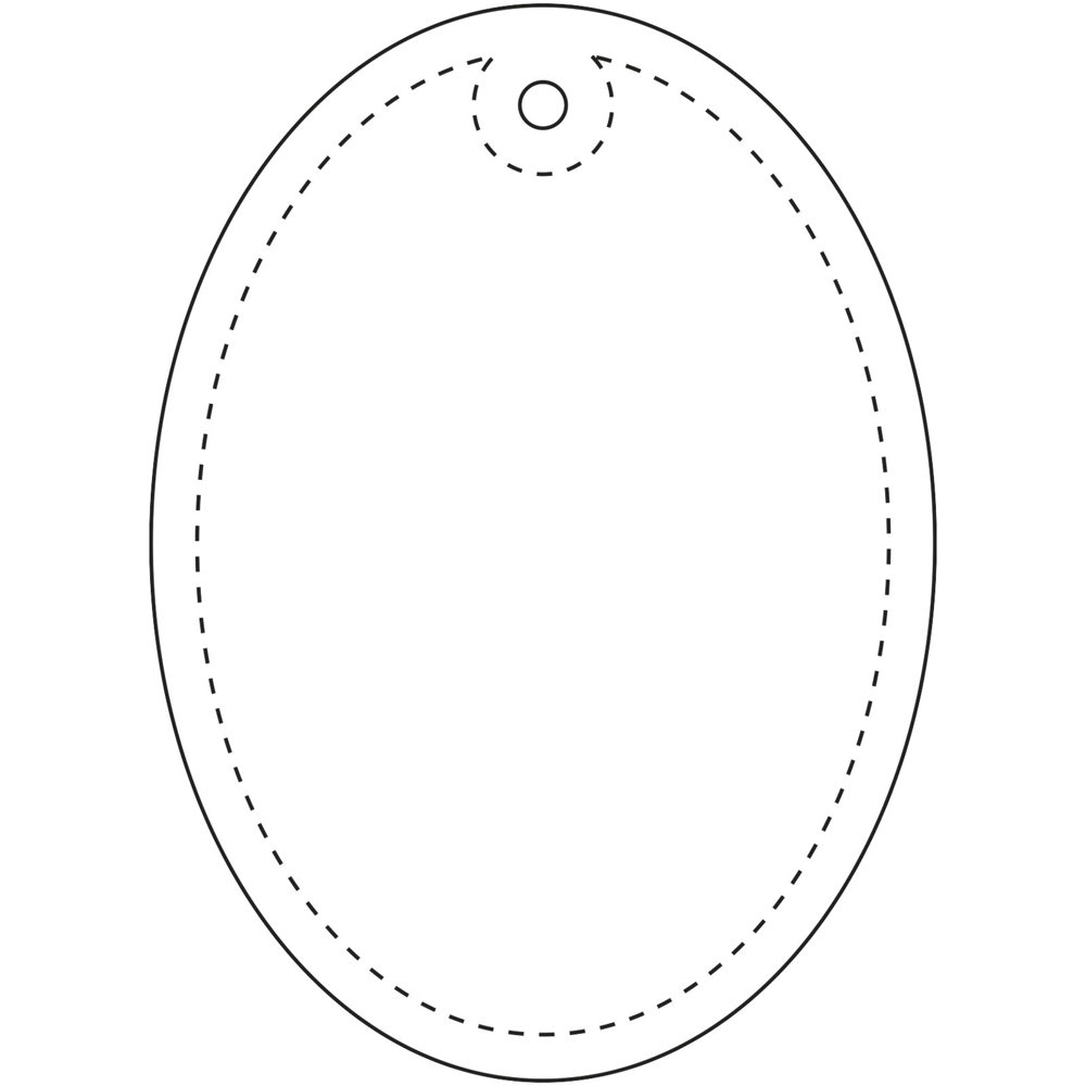 RFX™ H-12 ovale reflecterende pvc hanger