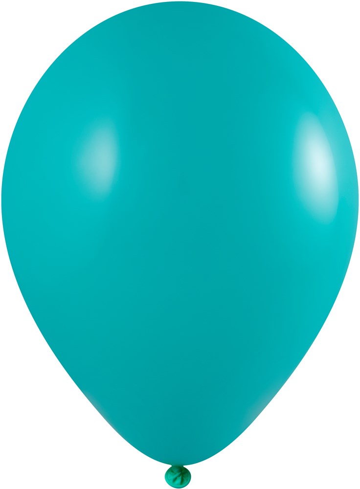 Ballonnen onbedrukt 85/95 cm - Ø 33 cm - 11 inch - Turquoise groen (1083) Pastel (± PMS 3262)