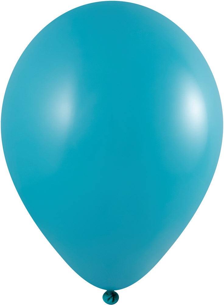 Ballonnen onbedrukt 85/95 cm - Ø 33 cm - 11 inch - Turquoise blauw (1080) Pastel (± PMS 3135)