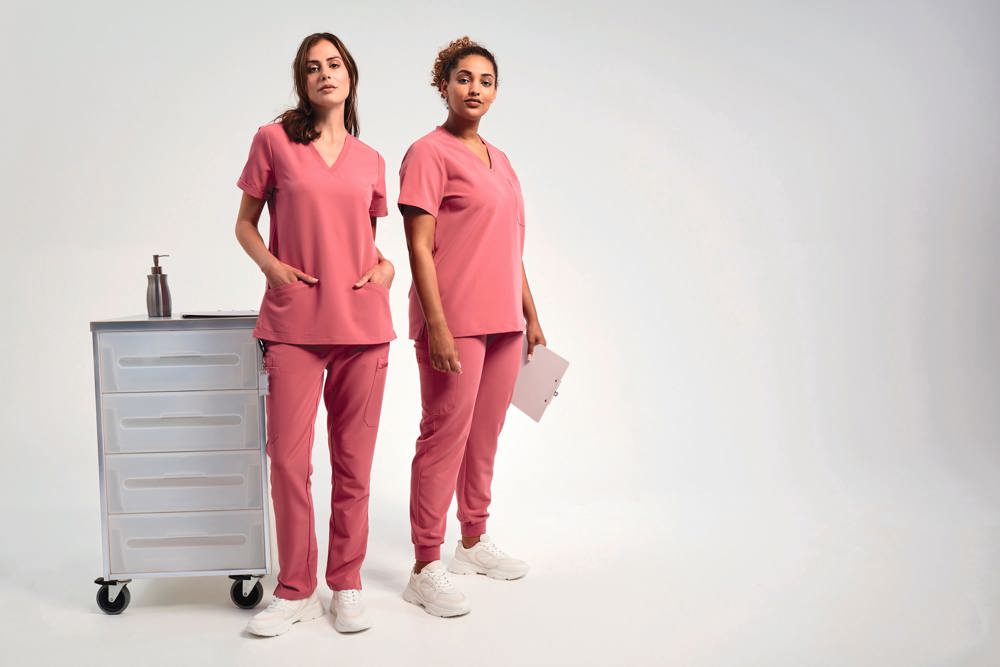NN310 - Stretch tuniek met korte mouwen voor dames