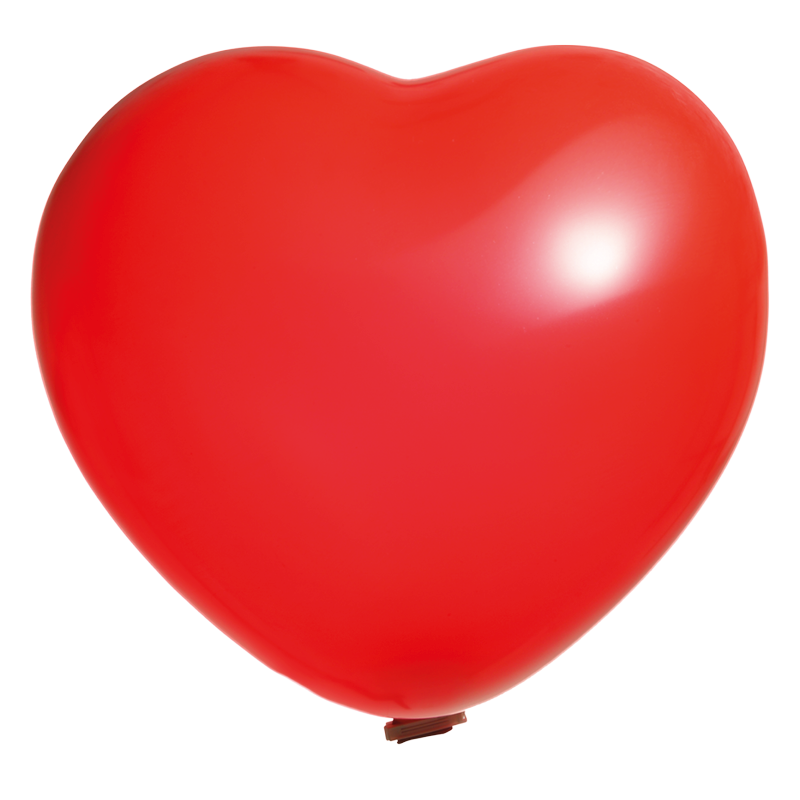 Reuzenballon hartvorm bedrukt Ø 90 cm