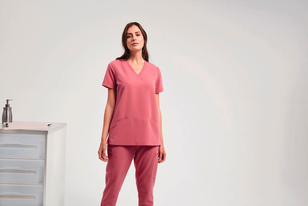 NN310 - Stretch tuniek met korte mouwen voor dames