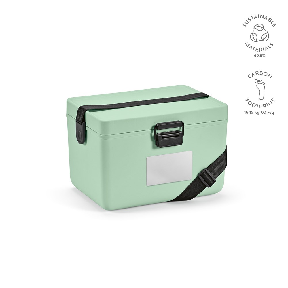 Bangkok 12L Koeler Gerecycled PP - Pastel groen