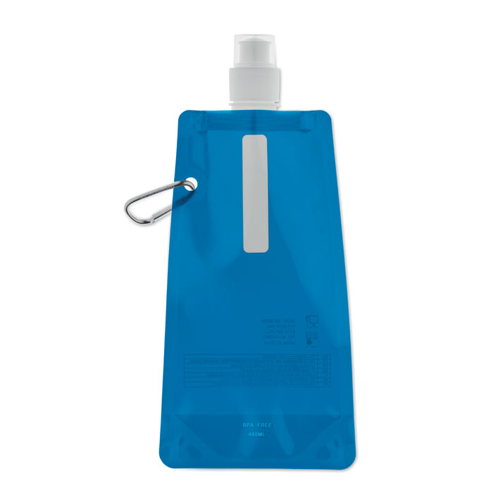 GATES - Opvouwbare drinkfles - Transparant Blauw