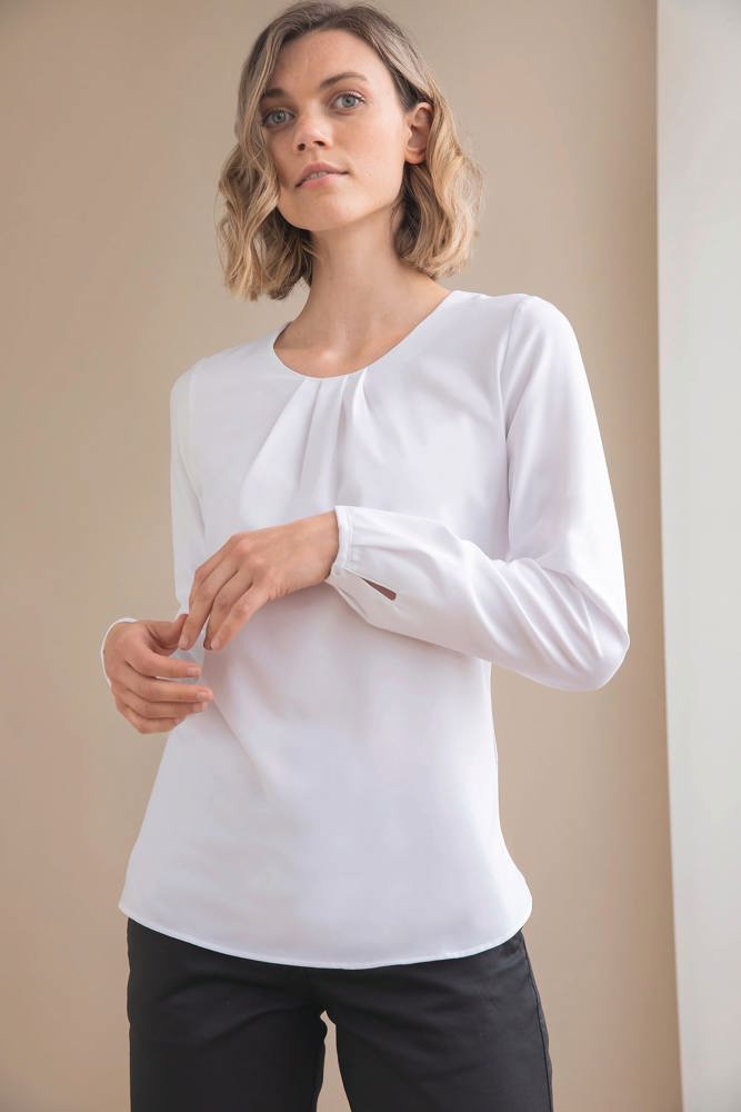 H598 - Blouse met lange mouwen
