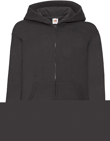 Fruit of the Loom - Kids´ Classic Hooded Sweat Jacket - Black