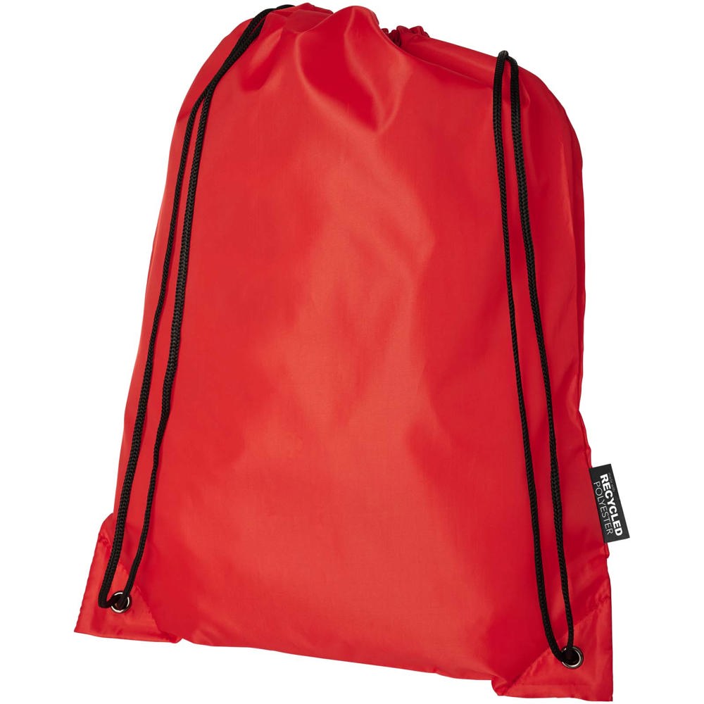 Oriole RPET rugzak met trekkoordsluiting 5L - Rood