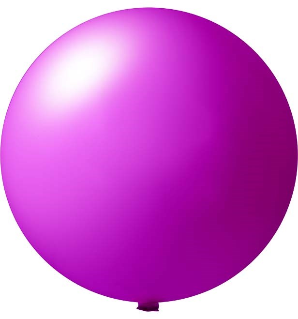Reuzenballonnen onbedrukt Ø 80 cm - Lila (4470) Pastel (± PMS 527)