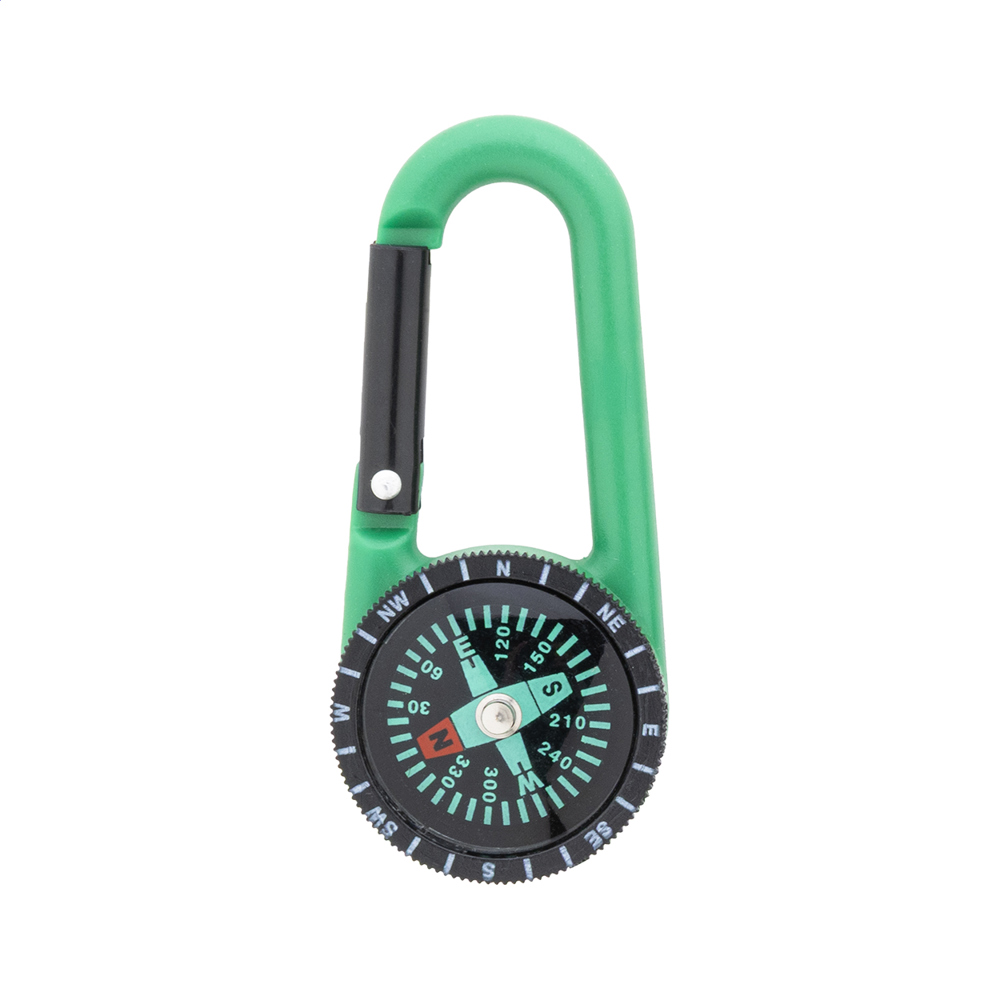 Edmund - karabijnhaak - groen/zwart