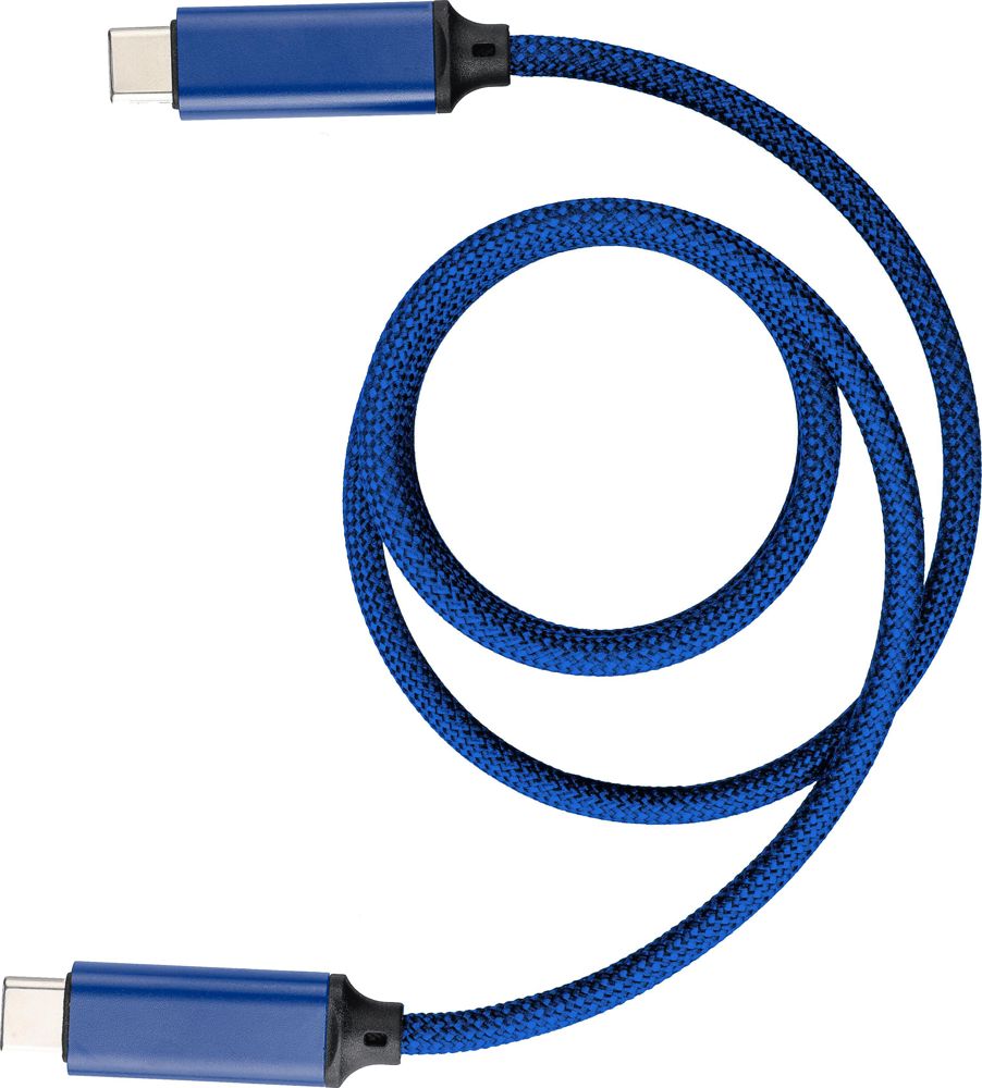 Nylon oplaadkabel Janet - Blauw