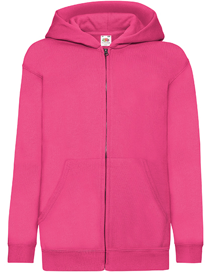 Fruit of the Loom - Kids´ Classic Hooded Sweat Jacket - fuchsia