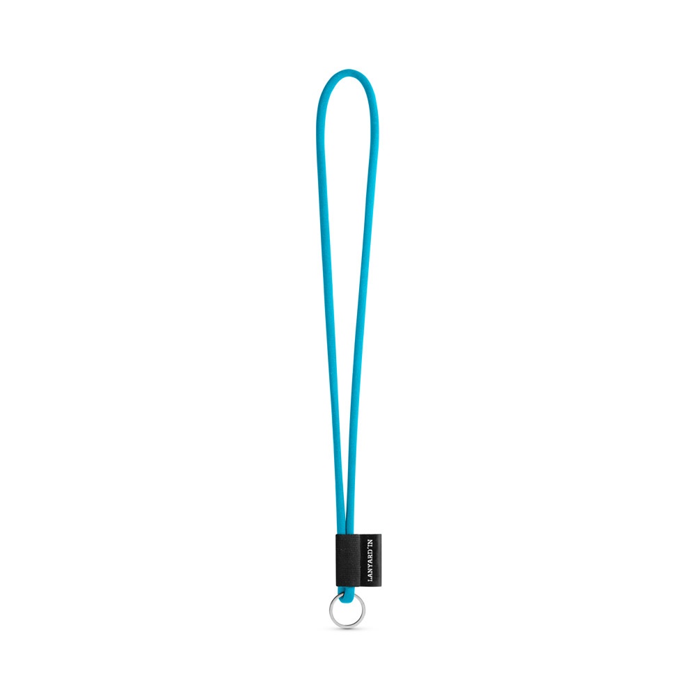 75093. Set koordbuis lang (Ø 7 mm) met ring Ø 32 mm - 304 - Licht blauw