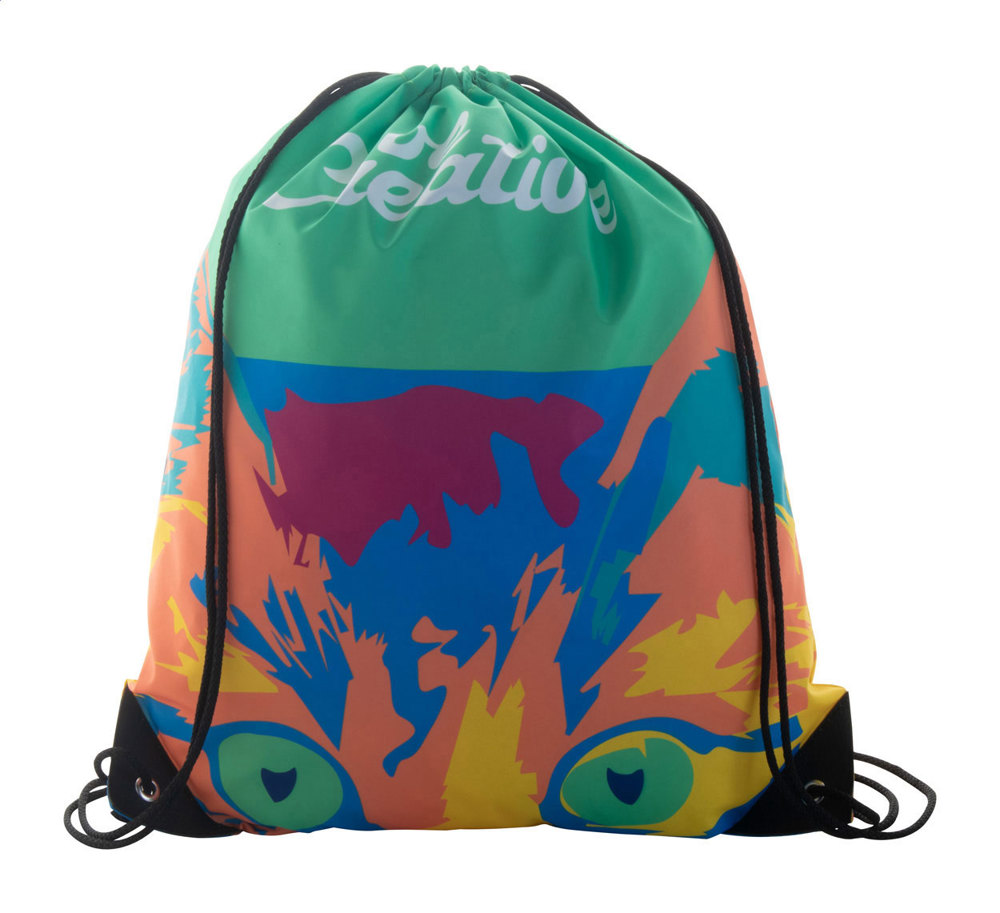 CreaDraw Plus - custom made tas met trekkoordsluiting - zwart/wit