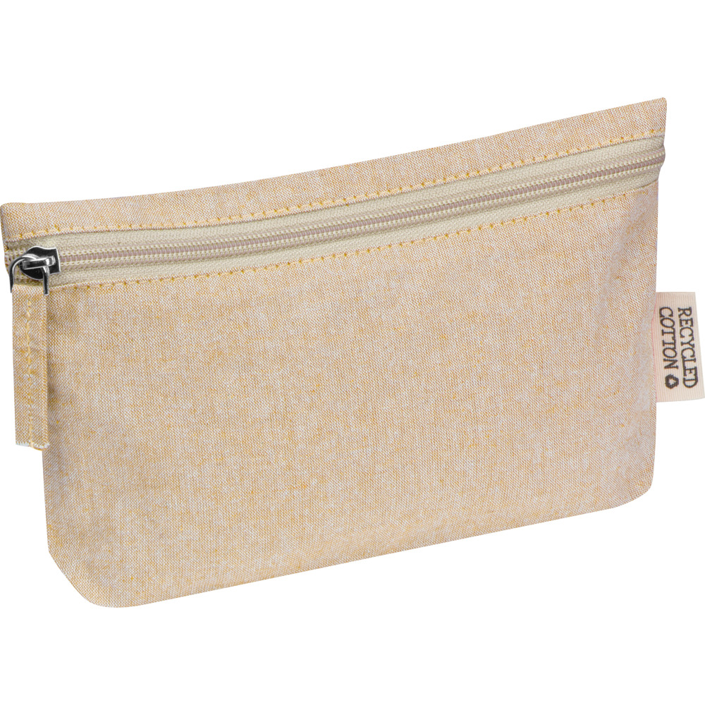 Katoenen tasje met rits - Beige