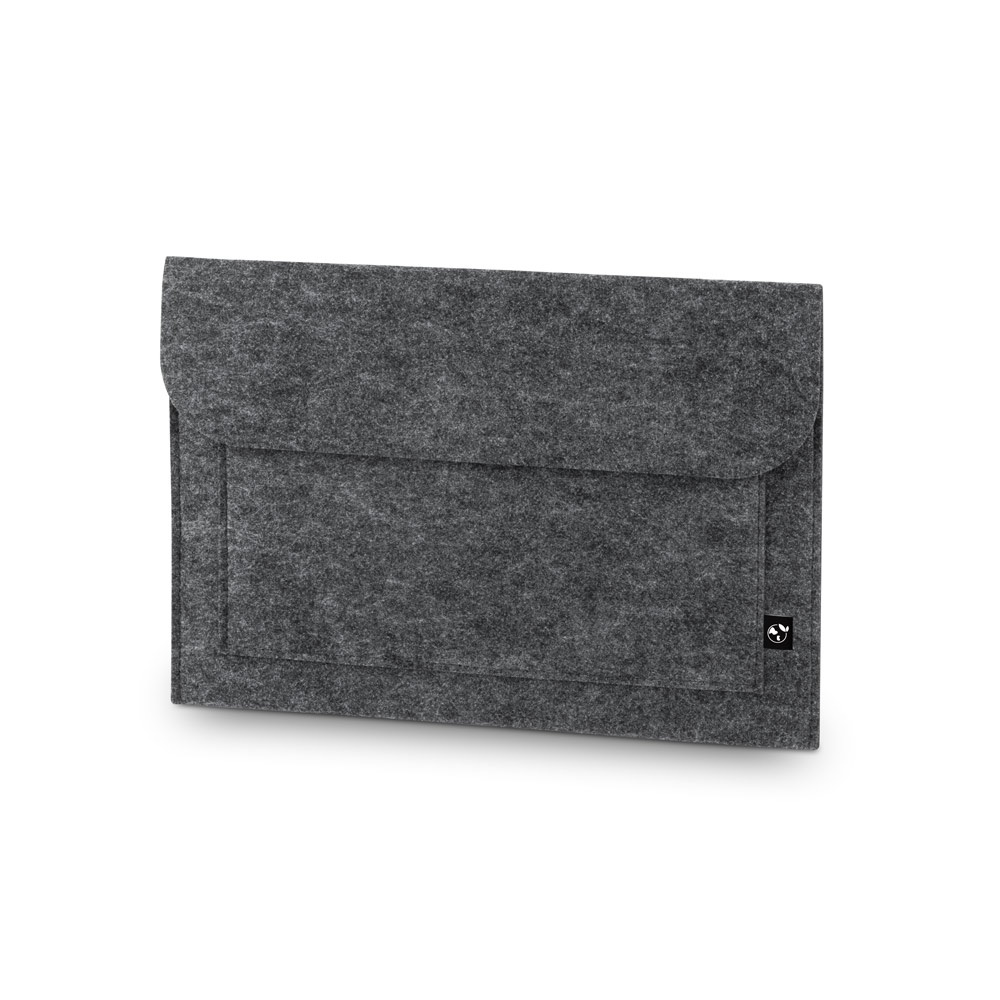 FELPY SLEEVE. Laptoptas van gerecycled vilt (100% rPET) - Donkergrijs