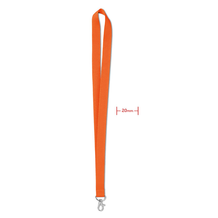 SIMPLE LANY - Lanyard 20 mm - Oranje
