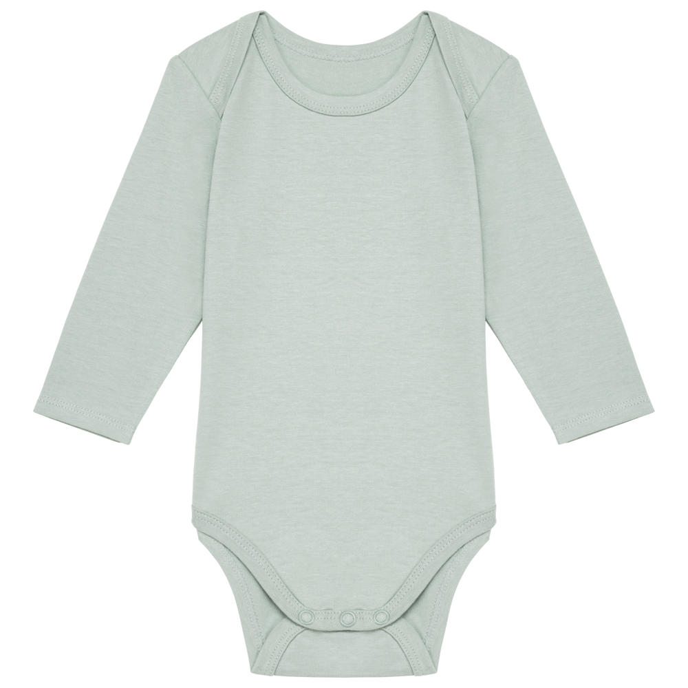 K837 - Baby body van biologisch katoen - sage
