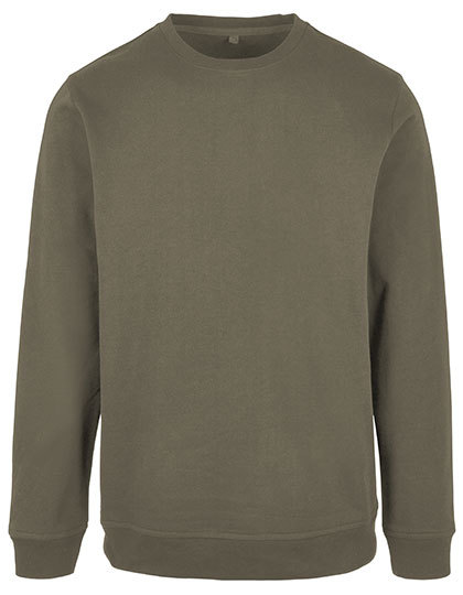 Build Your Brand Basic - Basic Crewneck - Olive