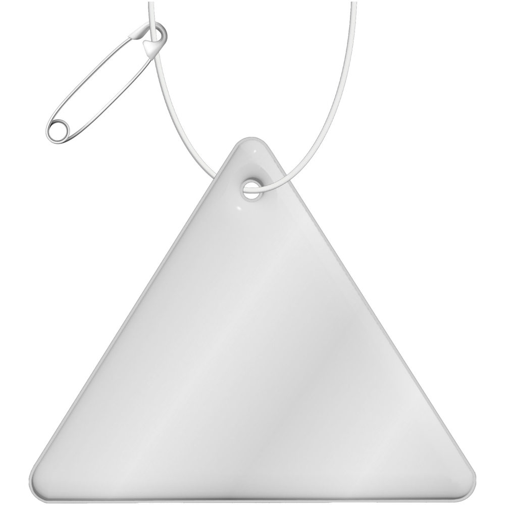 RFX™ H-12 driehoekige reflecterende pvc hanger - Wit