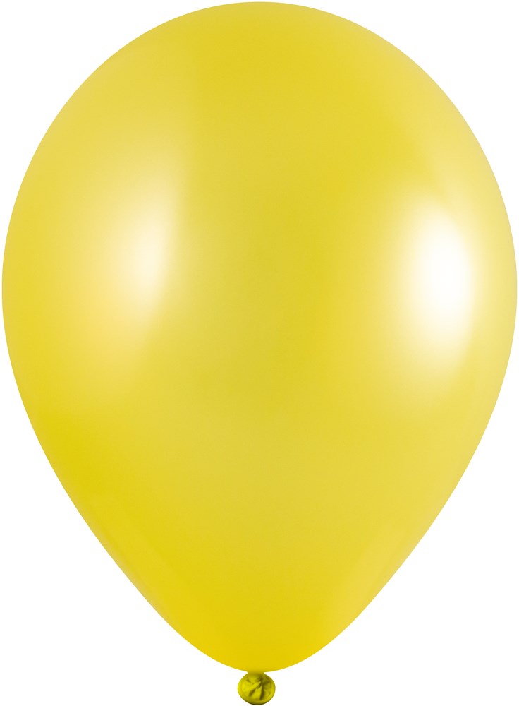 Ballonnen onbedrukt 85/95 cm - Ø 33 cm - 11 inch - Geel Metallic (2410) (± PMS 108)
