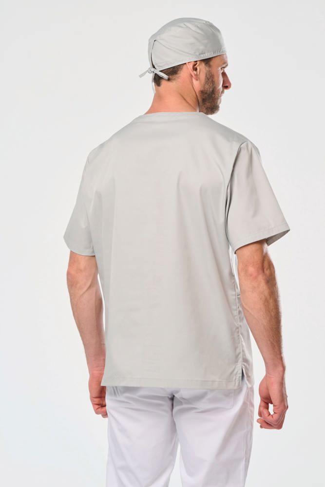 WK507C - Unisex tuniek met korte mouwen in polykatoen