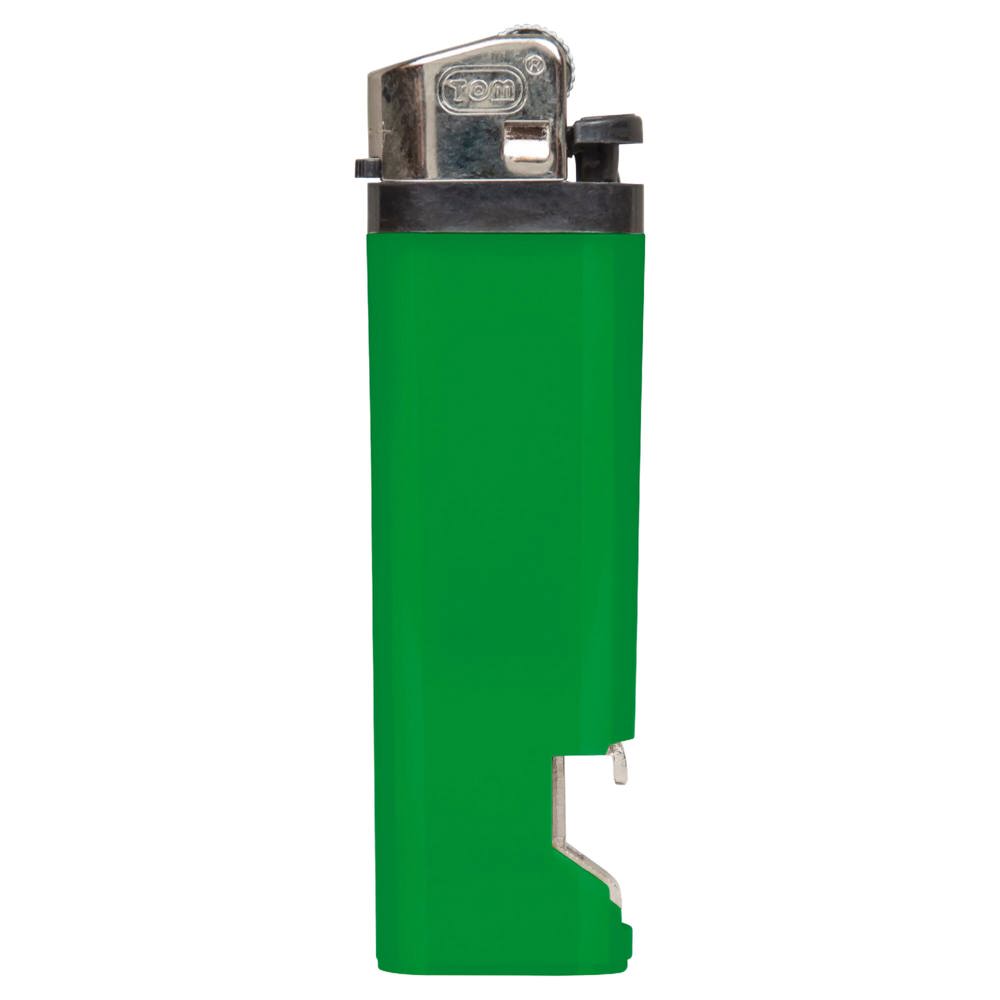 Wegwerpaansteker met flesopener - Groen