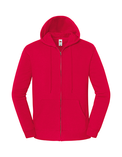 Fruit of the Loom - Iconic Premium Hooded Sweat Jacket - Red