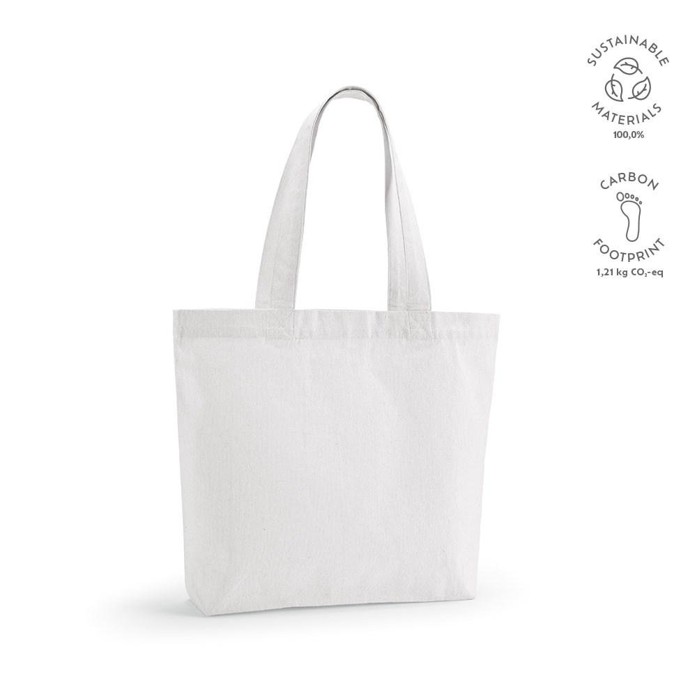 Aconcagua boodschappentas gerecycled katoen 280 gsm - Wit